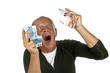 © Nataraj - Man totally excited after winning the lotery
