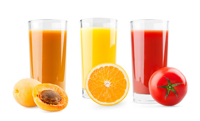 Apricot, orange and tomato juice