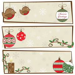 Sticker - christmas banners