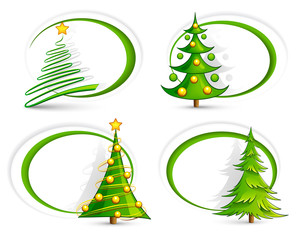 Wall Mural - christmas trees