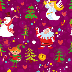  Christmas seamless wallpaper pattern