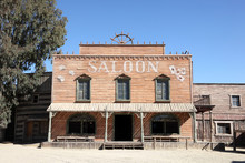 Western Style Saloon In An Old American Town