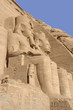 stone sculptures at Abu Simbel temples in Egypt