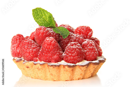 Board z aluminiowym obramowaniem Tarta z owoców malin