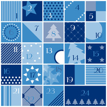 Advent Calendar Blue/White