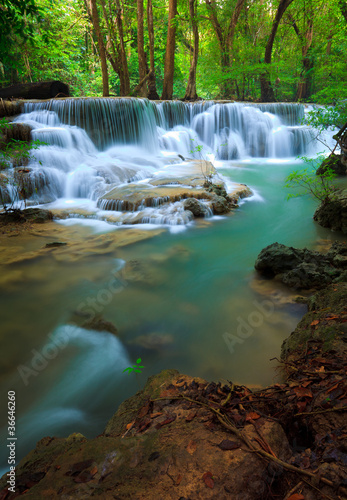 Tapeta ścienna Erawan wodospad, kanchanaburi, tajlandia
