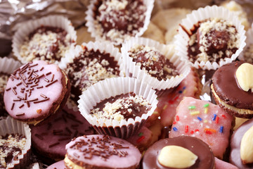 Wall Mural - Chocolate candies and cookies