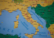 Detailed map of Italia