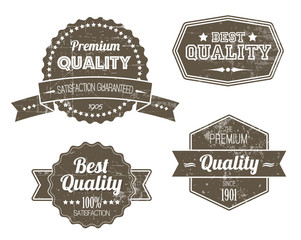 Old dark retro vintage grunge labels