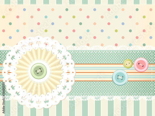 Obraz na płótnie canvas Tło wektor w stylu retro