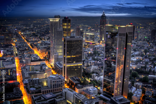 Fototapeta na wymiar frankfurt at night