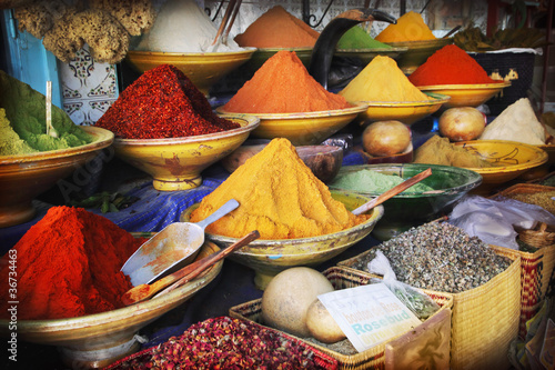 Naklejka dekoracyjna Spice market