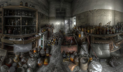 Wall Mural - abandoned store-room