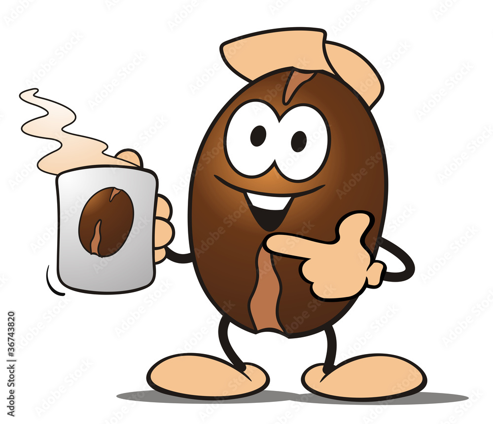 Coffee Serving Bean Stock Illustration | Adobe Stock