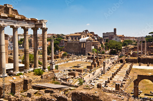Board z aluminiowym obramowaniem Rzym, Roman forum
