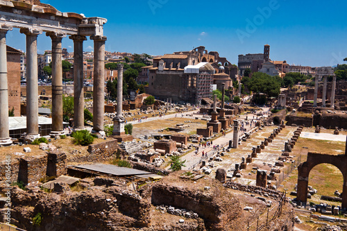 Board z aluminiowym obramowaniem Rzym, Roman forum