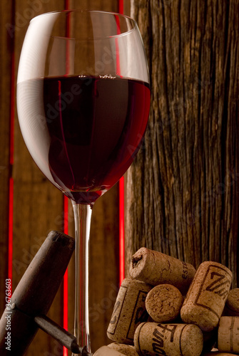 Plakat na papierze fotorealistycznym Czerwone wino
