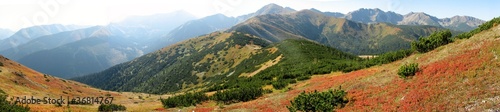 Board z aluminiowym obramowaniem Polski krajobraz górski (Tatry)