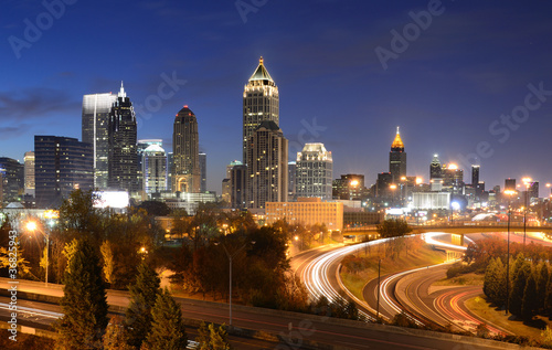 Board z aluminiowym obramowaniem Atlanta gruzja pejzaż miejski