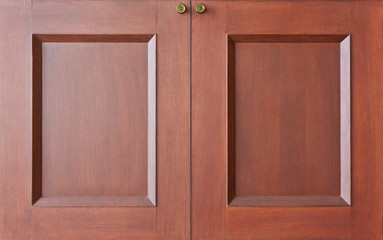 Wooden closet doors