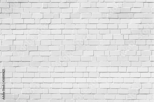 Fototapeta weiße ziegelstein wand horizontal