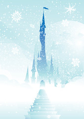 Fototapete - fairytalepalacenclouds
