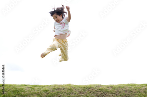 少女ジャンプ Stock 写真 Adobe Stock