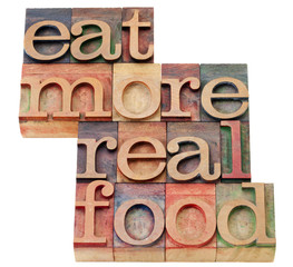 Wall Mural - eat more real food