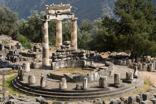 Obraz na płótnie canvas czteroczęściowy "tetraptyk" Tholos delphi