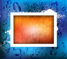 Canvas Print - abstract grungy background. eps10 vector