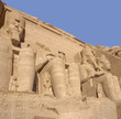 sculptures at Abu Simbel temples
