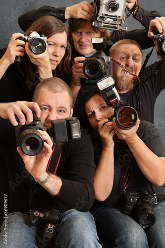 Fotoboard na płycie Szaleni fotografowie