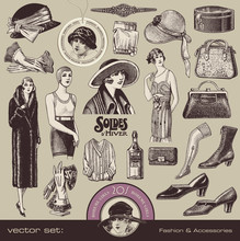 Ladies Fashion And Accesssories Of The 20s
