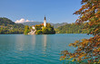 am Bleder See in den Julischen Alpen in Slowenien