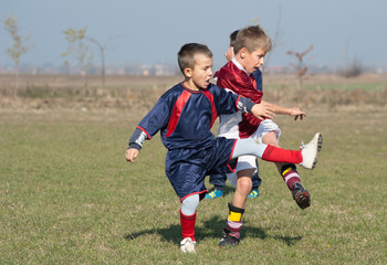 Wall Mural - kids soccer