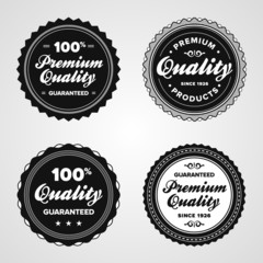 Wall Mural - vintage premium quality badges