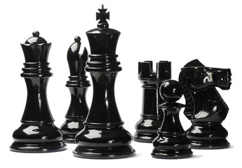 Chess isolated on white background