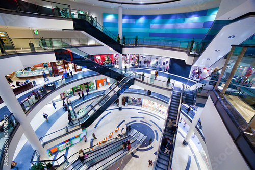 Fotomural Modern shopping mall interior