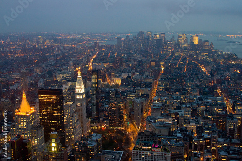 Plakat na papierze fotorealistycznym Manhattan