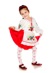 girl dressed in Ukrainian