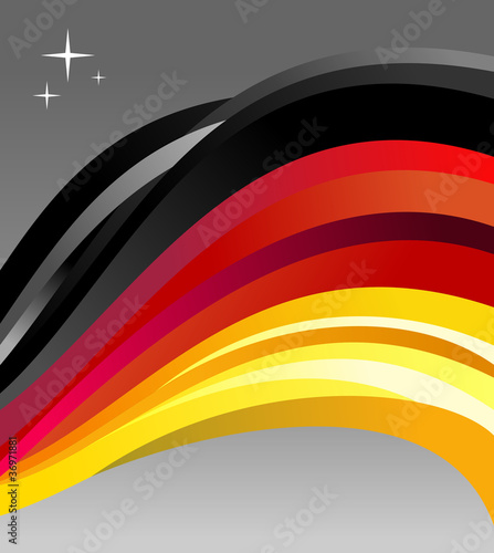 Board z aluminiowym obramowaniem Niemcy flaga ilustracja tło