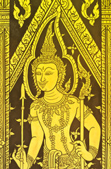 Wall Mural - Traditional Thai style of art