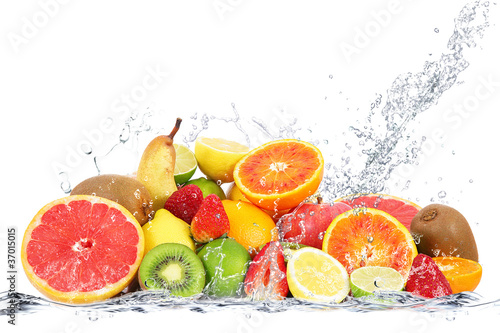 Nowoczesny obraz na płótnie frutta splash