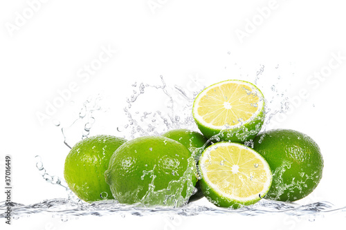 Obraz w ramie lime splash