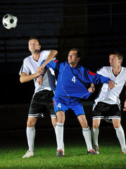 Wall Mural - football players in action for the ball