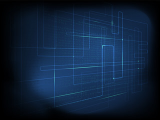 Abstract digital background - computer world