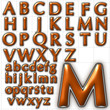 abc alphabet background oregon font design