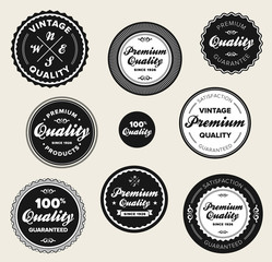 Wall Mural - vintage premium quality badges