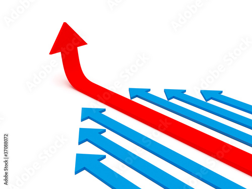 Leadership concept - 3D illustration