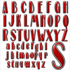 Wall Mural - abc alphabet font background stage design